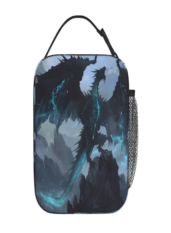 VODRM Dragon Lunch Box for Kids,Cool Insulated Bag for Student,Animal Reusable Thermal Insulation Cooler Tote Bags for School Work Picnic Camping Outdoor Gifts (Epic Fantasy Dragon) - Image 3